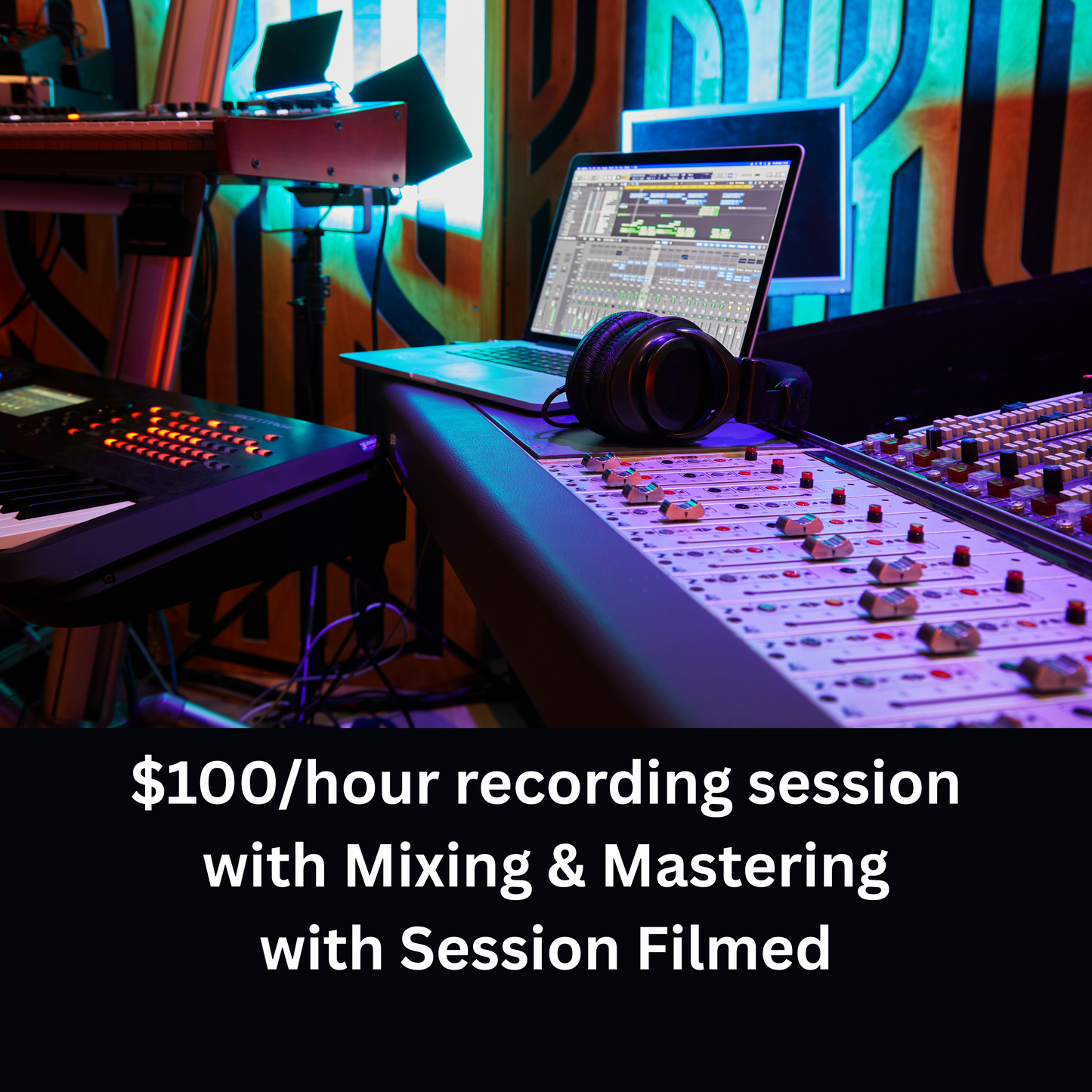 Recording Session with mixing & mastering with video production
