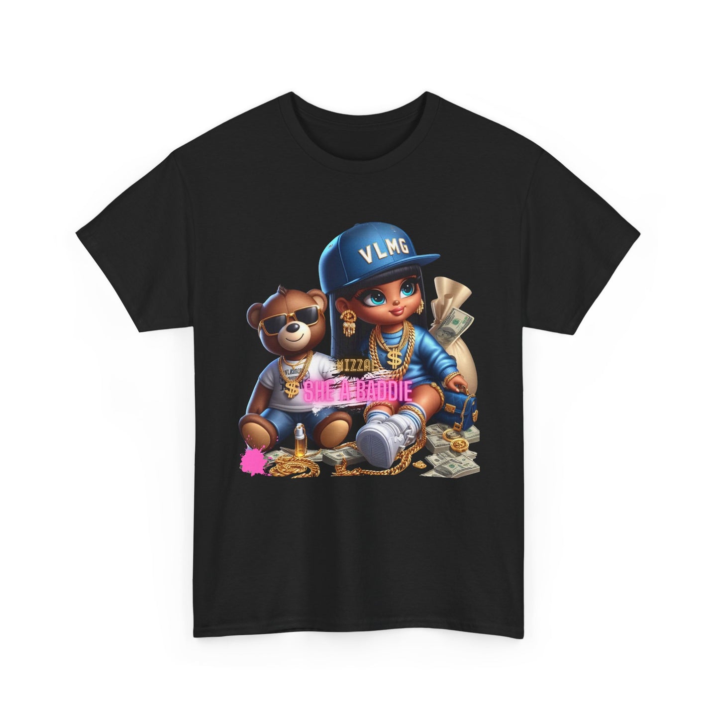 She A Baddie Stylish Unisex Heavy Cotton Tee with Trendy Graphic Design
