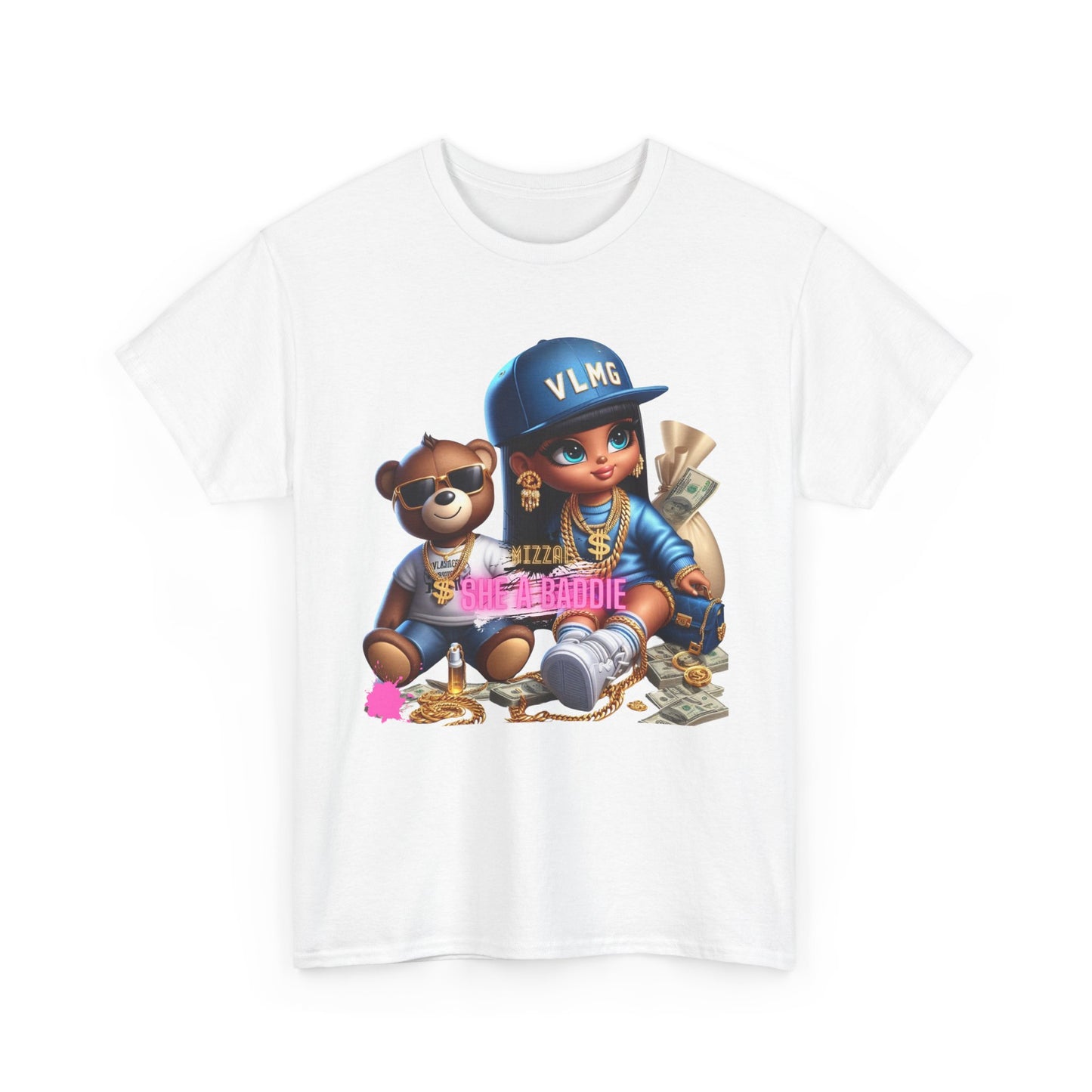 She A Baddie Stylish Unisex Heavy Cotton Tee with Trendy Graphic Design