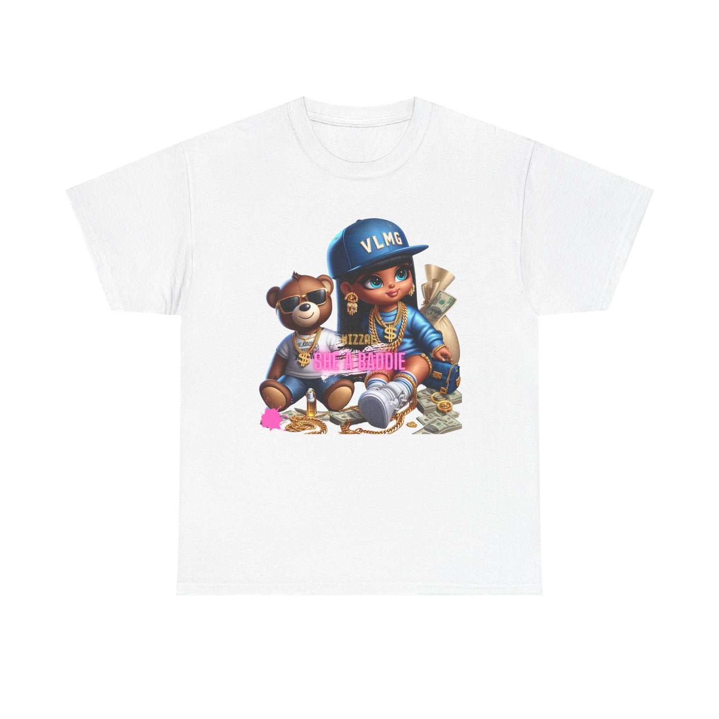 She A Baddie Stylish Unisex Heavy Cotton Tee with Trendy Graphic Design